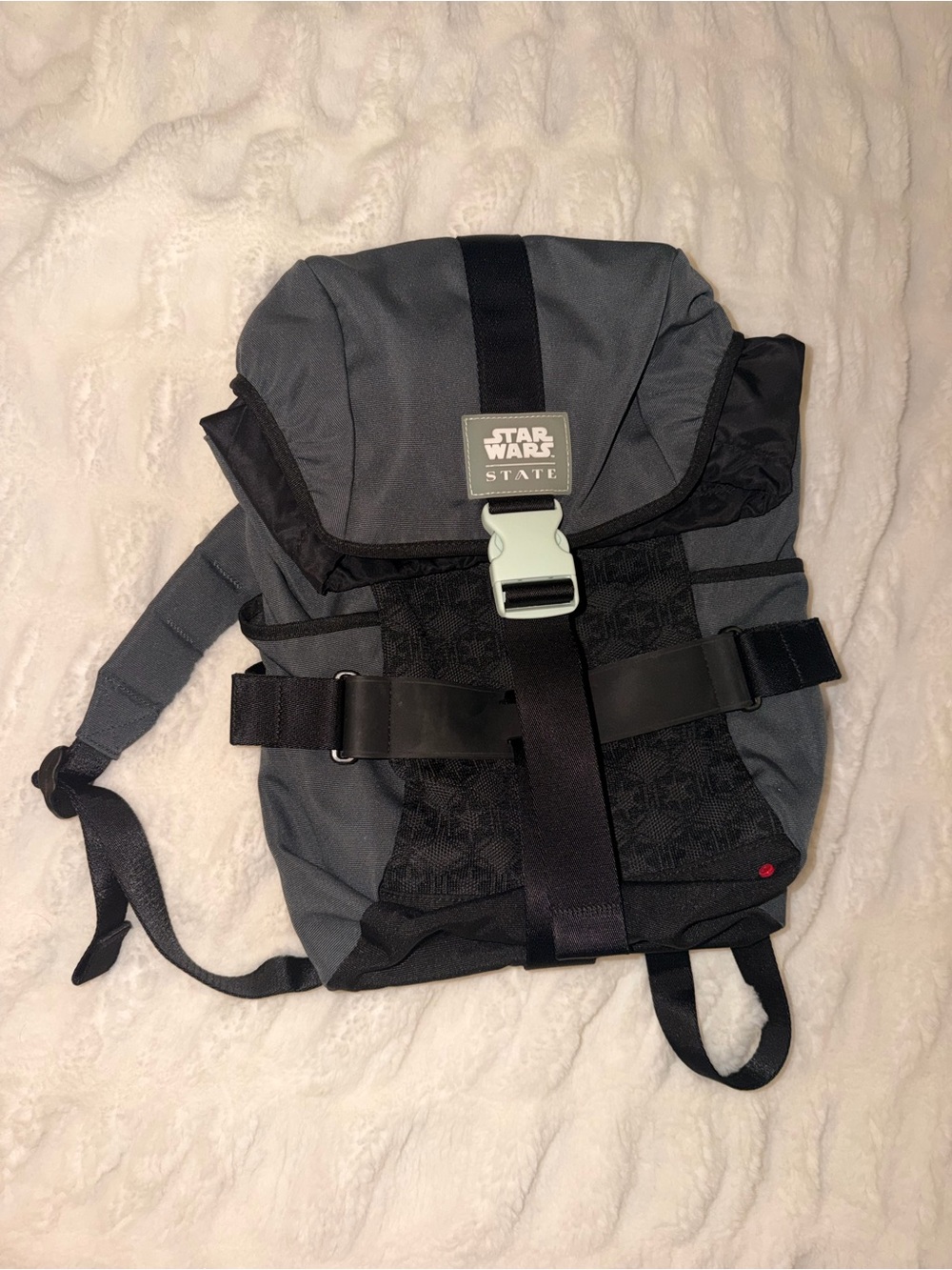 Star Wars State Grey and Black Backpack darth vader storm trooper